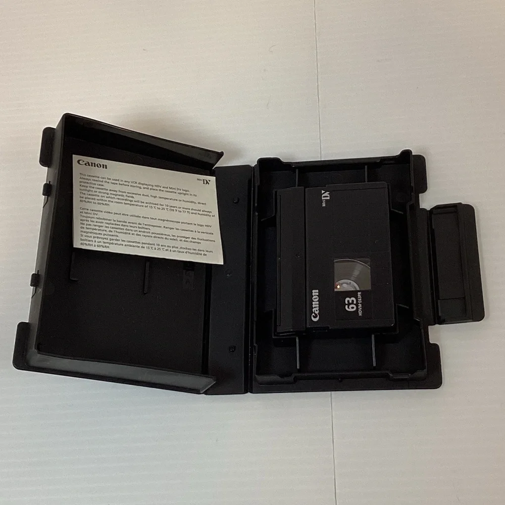 Canon HDV 63min Digital Master Digital Videocassette For HDV/DV Used